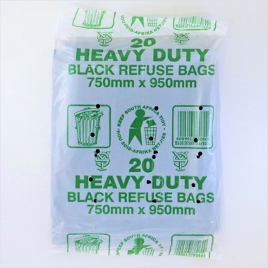 Black Refuse Bags Heavy Duty 30 Micron