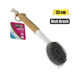 Dish Brush Rubber Bristles 22cm
