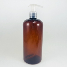 500ml PET Bottle Amber + Lotion Pump