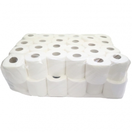 Toilet Paper Virgin 1 Ply 48's 500Sht  (Clear Bag)