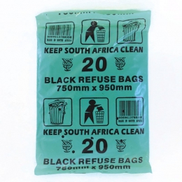 Black Refuse Bags Standard 20 Micron