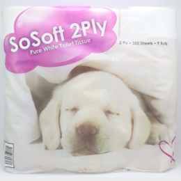 SoSoft Toilet Paper 2 Ply 9's