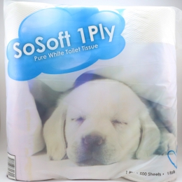 SoSoft Toilet Paper 1 Ply 9's