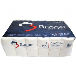 SoSoft Toilet Paper Virgin 1 Ply 48's (Budget Bran